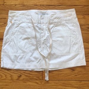 NWT Express White Mini Skirt 100% Cotton - 6